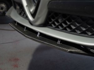  Alfa Romeo Stelvio Front Splitter - Carbon Fiber - Quadrifoglio